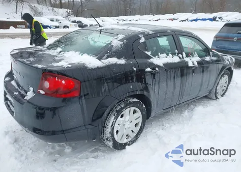 2013 Dodge Avenger Se из США, поврежденный, VIN 1C3CDZAB2DN753628